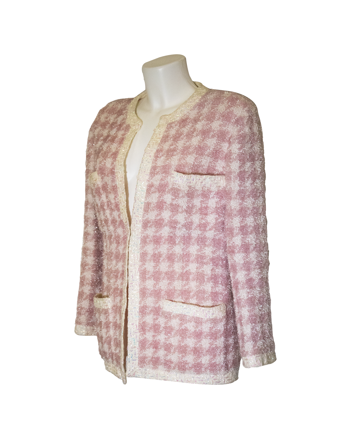 Pied de Poule Pink Jacket from 1980s Chanel | TSA