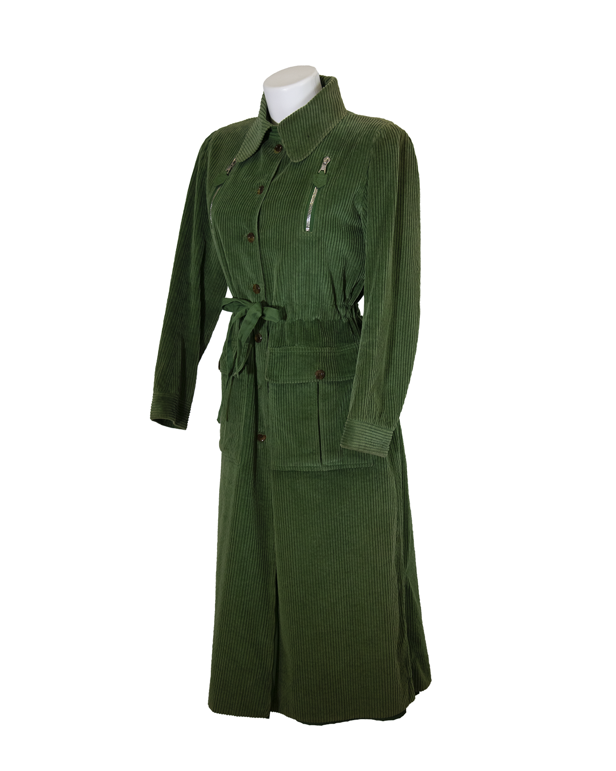 Green Coat from 1970s André Courrèges | The Secret Archive